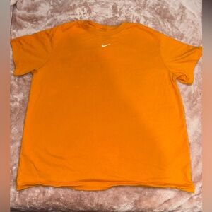 Women’s The Nike Tee size m medium cotton tee loose fit orange with stain